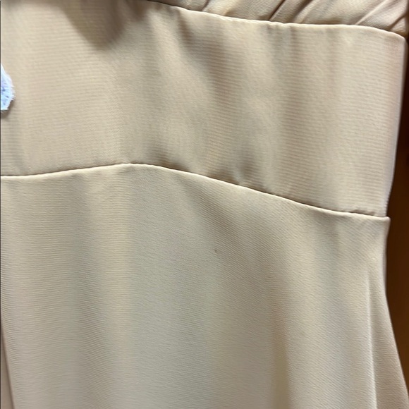 Mother of the Bride Dress Yellow Flutter Sleeve V-Neck, Prom Gown - Picture 10 of 10